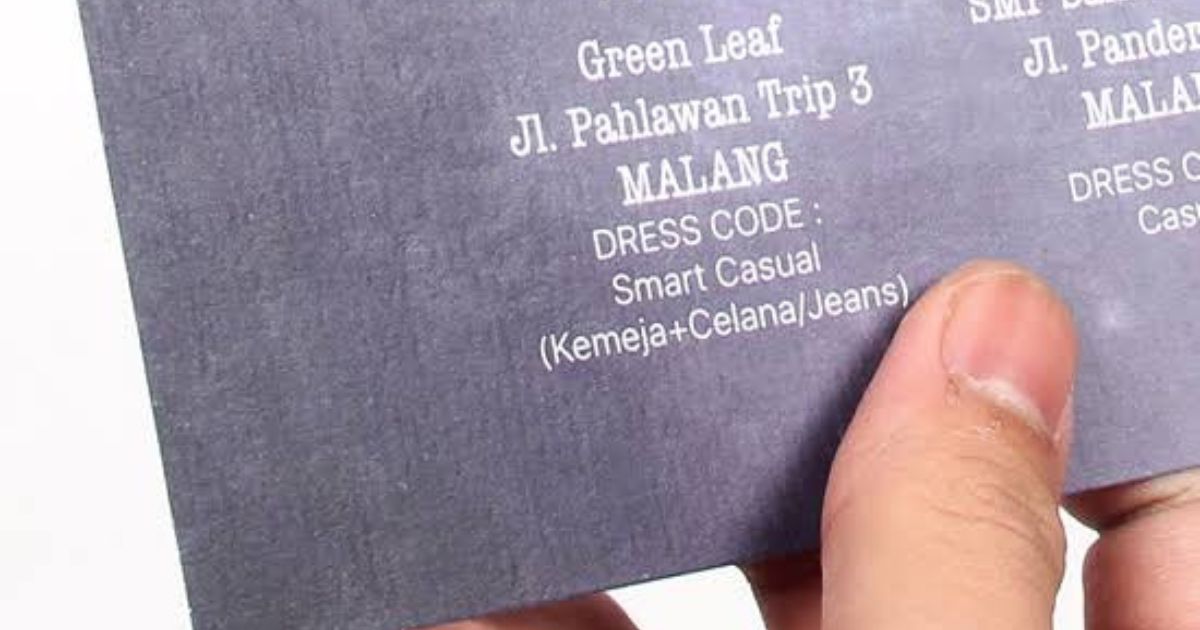 Jenis Kertas Undangan