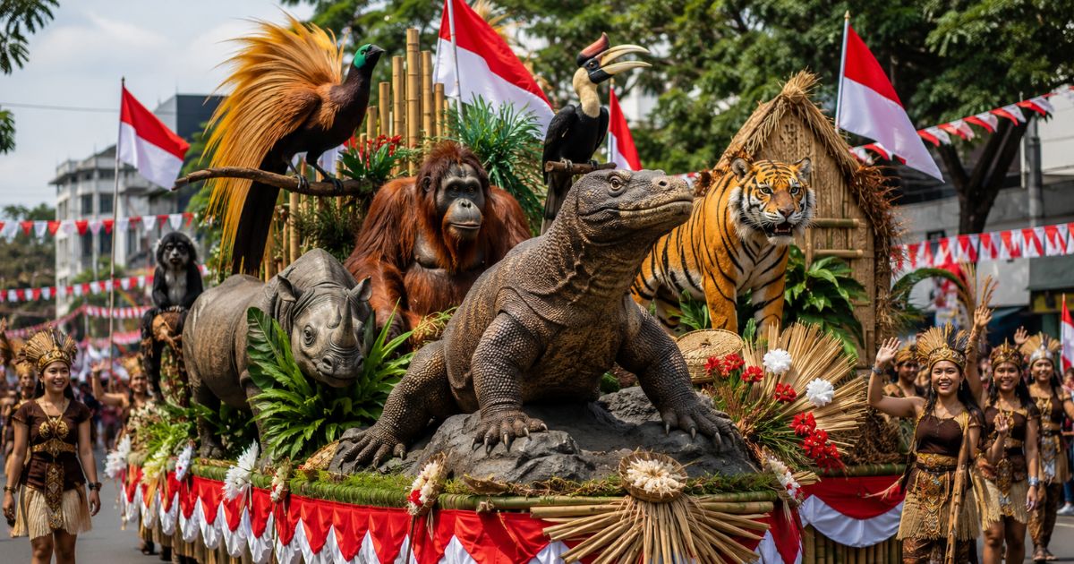 ide karnaval agustusan Satwa Endemik Indonesia