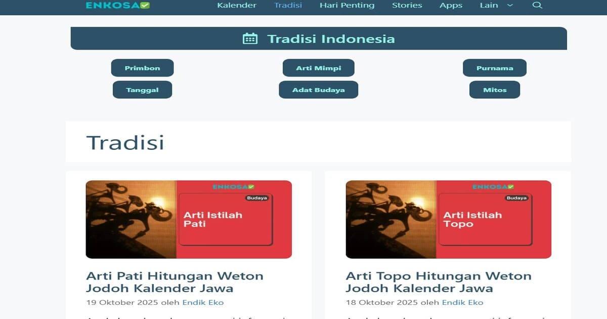 5 Kalkulator Tanggal Pernikahan Online untuk Mencari Hari Baik: enkosa