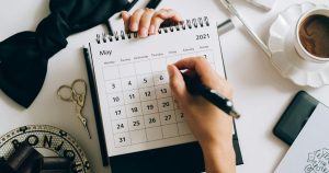 Kalender meja custom