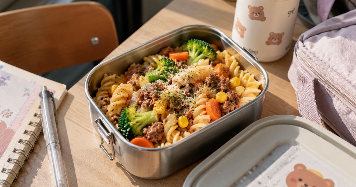Pasta Sayuran dengan Daging Cincang