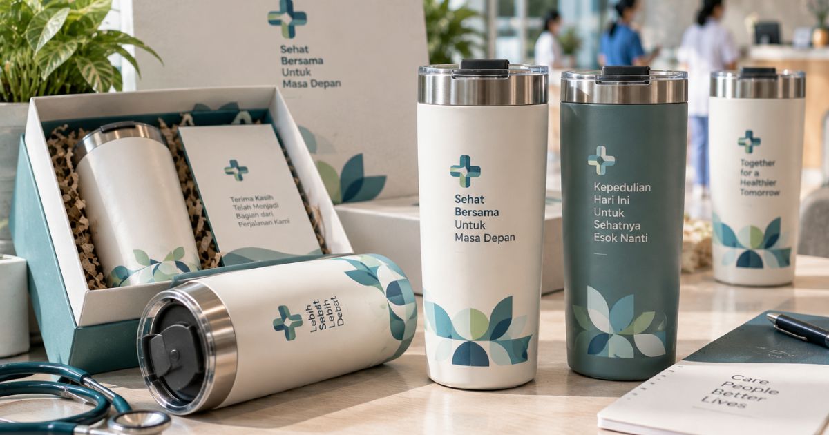 Ide Souvenir Rumah Sakit Tumbler Custom